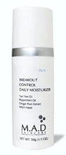 Load image into Gallery viewer, M.A.D Skincare Breakout Control Daily Moisturizer - For Acne Prone Skin 1.7 oz
