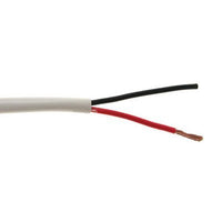 Indoor/Outdoor PRO Grade Speaker Cable- 2C/14 AWG 105 Strand OFC, Direct Burial/Sun RES HD PVC JKT- White- 500 FT Reel in Box Distributed by NAC Wire and Cables