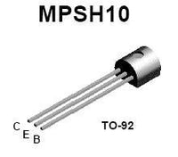 MPSH10 NPN RF TO-92 Transistor - 50 Pieces