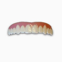Imako Cosmetic Teeth 2 Pack. (Small, Natural) Uppers Only- Arrives Flat. Fit at Home Do it Yourself Smile Makeover!
