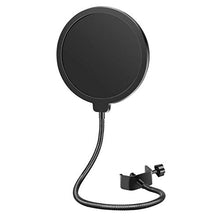 Load image into Gallery viewer, Neewer Professional Microphone Pop Filter Shield Compatible with Blue Yeti and Any Other Microphone, Dual Layered Wind Pop Screen With A Flexible 360 Degree Gooseneck Clip Stabilizing Arm

