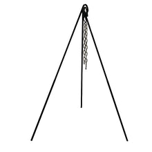 Load image into Gallery viewer, Stansport Cast Iron Camping Tripod for Outdoor Campfire Cooking Black, 13 lb
