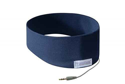 AcousticSheep SleepPhones Classic | Corded Headphones for Sleep, Travel, and More | The Original and Most Comfortable Headphones for Sleeping | Galaxy Blue - Breeze Fabric (Size S)