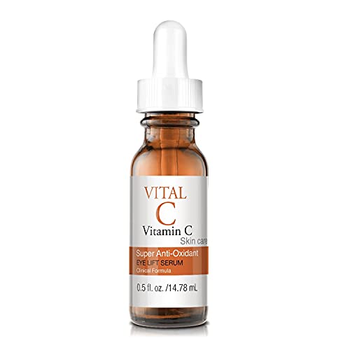 Vital-C Vitamin C Serum for Eyes, 0.5 oz | Anti Aging & Anti Wrinkle | Light Moisturizer | Skin Brightening & Firming | Boosts Collagen | Anti Oxidant Rich