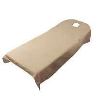 Beauty Massage Treatment Soft Sheets Spa Massage Treatment Table Bed Cover with Hole (camel)