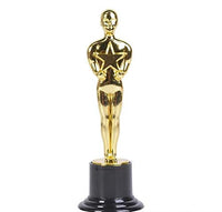 Rhode Island Novelty Movie Award Plastic Gold Color Statue for Hollywood Movie Award Party Favor or Decoration
