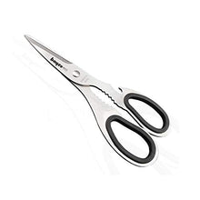 Load image into Gallery viewer, ZHONGYUE Home Kitchen Scissors, Meat Scissors, Kitchen Gadgets, Stainless Steel Food Scissors, Kitchen Fruit And Vegetable Scissors, Chicken Legs Scissors (Color : Silver)
