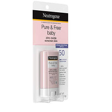 Load image into Gallery viewer, Neutrogena Pure &amp; Free Baby Mineral Sunscreen Stick with Broad Spectrum SPF 50 &amp; Zinc Oxide, Water-Resistant, Hypoallergenic, Paraben-, Dye- &amp; PABA-Free Baby Face &amp; Body Sunscreen, 0.47 oz
