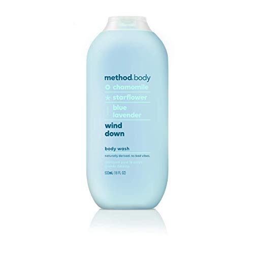 Mrthod Body (1) 18 fl.oz Bottle Chamomile, Starflower,Blue Lavender Wind Down Body Wash