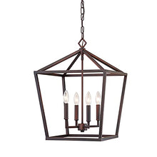 Load image into Gallery viewer, 251 First Kenwood Rubbed Bronze Four-Light Lantern Pendant
