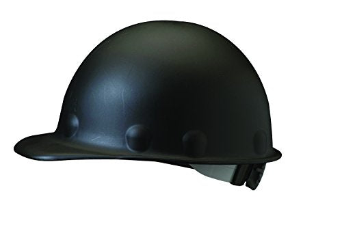 Fibre-Metal Hard Hat Injection Molded Roughneck Fiberglass with 8-Point Ratchet Suspension, Black