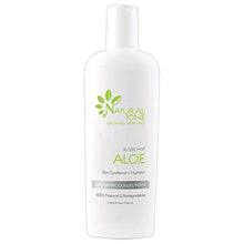Load image into Gallery viewer, Natural Tone Organic Skincare Rosehip Aloe Lotion Skin Conditioner and Hydrator 8oz
