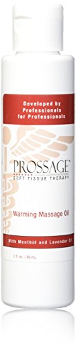 Prossage - 12790 Heat Warming Relief Massage Oil for Therapuetic Massages, Deep Tissue Massages, and Aromatherapy, Topical Pain Reliever for Soft Tissue Mobilization, Muscle Pain Relief, 3 Ounce Bottl