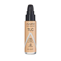 Almay Truly Lasting Color Liquid Makeup, Long Wearing Natural Finish Foundation with Vitamin E and Lemon Extract, Hypoallergenic, Cruelty Free, -Fragrance Free, Dermatologist Tested, 140 Buff, 1 oz