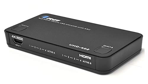 Orei HD-402 4x2 Port Matrix Ultra 1080p HD Resolutions up to 4K/2K HDMI Switcher and Splitter