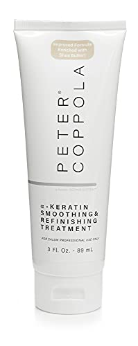 Peter Coppola a-Keratin Smoothing & Refinishing Treatment - Semi-Permanent - Improved Formula Enriched with Shea Butter - Nourishes, Repairs, Shields the Hair - Formaldehyde-Free, Aldehyde-Free (3 Oun