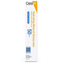 Load image into Gallery viewer, CeraVe 100% Mineral Sunscreen SPF 50 | Face Sunscreen with Zinc Oxide &amp; Titanium Dioxide for Sensitive Skin | 2.5 oz, 1 Pack (Packaging May Vary)
