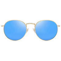 SOJOS Small Round Polarized Sunglasses for Women Men Classic Vintage Retro Shades UV400 SJ1014, Blue