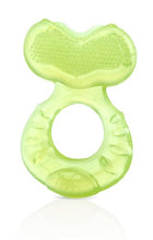 Load image into Gallery viewer, Nuby Silicone Teethe-eez Teether with Bristles, Includes Hygienic Case, Green
