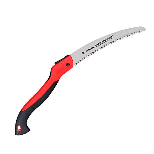 Corona Tools 10-Inch RazorTOOTH Folding Saw | Pruning Saw Designed for Single-Hand Use | Curved Blade Hand Saw | Cuts Branches Up to 6