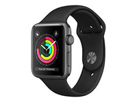 Apple Watch Series 3 (GPS, 38MM) - Space Gray Aluminum Case with Gray Sport Band (Renewed)