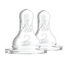 Load image into Gallery viewer, Dr. Brown&#39;s Standard Y Cut Silicone Nipple, Multi/None, Pack of 2
