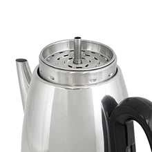 Load image into Gallery viewer, West Bend 54159 Classic Stainless Steel Electric Coffee Percolator with Heat Resistant Handle and Base Features Detachable Cord, 12-cup, Silver
