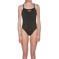 Arena Women's Solid Lightech High Swimsuit, Black, 32in