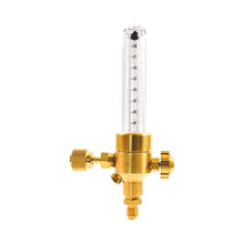 Load image into Gallery viewer, Uniweld UNF3 Nitrogen Flow Indicator with 1/4-Inch Female Flare Inlet Connection and 1/4-Inch Male Flare Outlet Connection
