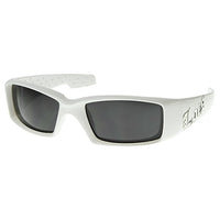 Locs - White OG Gangsta Square Hardcore Locs Sunglasses (White)