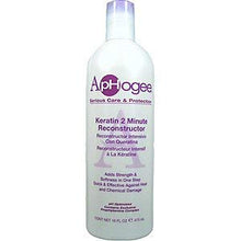 Load image into Gallery viewer, Aphogee Intensive Two Minute Keratin Reconstructor Restores Softness &amp; Elasticity &amp; Repairs Damaged Hair 16Oz/473Ml
