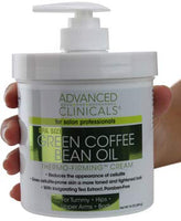 Green Coffee Bean Slimming Cream Moisturizing Anti-Cellulite Cream and Firming Lotion for Legs, Arms, and Body Antioxidant-Rich, Anti-Aging Tightening Cream by Advanced Clinicals (16oz)