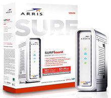 Load image into Gallery viewer, ARRIS SURFboard SB8200 DOCSIS 3.1 Gigabit Cable Modem, Approved for Cox, Xfinity, Spectrum &amp; others , White , Max Internet Speed Plan 2000 Mbps
