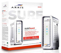 ARRIS SURFboard SB8200 DOCSIS 3.1 Gigabit Cable Modem, Approved for Cox, Xfinity, Spectrum & others , White , Max Internet Speed Plan 2000 Mbps