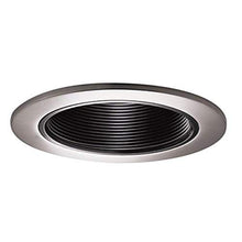 Load image into Gallery viewer, HALO 993SN, 4&quot; Trim Coilex Baffle Satin Nickel Trim with Black Baffle
