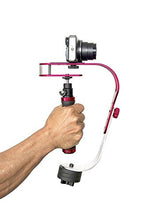 Load image into Gallery viewer, Roxant Pro Video Camera Stabilizer with Phone Clamp - Cameras up to 2.1lbs - Compatible with GoPro, Canon, Nikon &amp; Smart Phones (Red)
