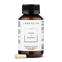 Load image into Gallery viewer, JSHealth Vitamins Hair and Energy Formula | Hair Vitamins for Women and Men | Zinc and Iodine Supplement Hair Growth Vitamin | Hair Loss Supplements | Hair Loss Products for Healthy Hair(60 Capsules)
