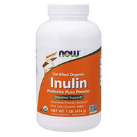 NOW Supplements, Organic Inulin Prebiotic Pure Powder, Low Gylcemic Index, 1-Pound