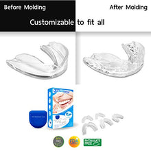 Load image into Gallery viewer, The ConfiDental - Pack of 5 Moldable Mouth Guard for Teeth Grinding Clenching Bruxism, Sport Athletic, Whitening Tray, Including 3 Regular and 2 Heavy Duty Guard (3 (lll) Regular 2 (II) Heavy Duty)
