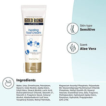 Load image into Gallery viewer, Gold Bond Ultimate Healing Foot Cream with Aloe, Heals Dry, Rough Heels, 4 oz. (Pack of 4).
