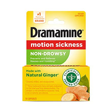 Load image into Gallery viewer, Dramamine Non-Drowsy Naturals with Natural Ginger, 18 Count
