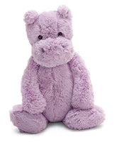 Jellycat Bashful Lilac Hippo Stuffed Animal, Medium, 12 inches