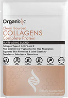 Organixx - Clean Sourced Collagens - Powerful Anti-Aging Supplement - 20 Servings - Aid the Appearance of Fine Lines & Wrinkles, Help Ease Joint Discomfort, Features Five Types of Collagen