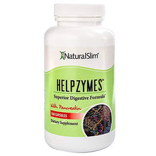 Load image into Gallery viewer, NaturalSlim Helpzymes - Premium Formula Digestive Enzymes for Ultra Digestion &amp; Absorption w/ HLC Acid &amp; Pancreatin - Metabolism Support Supplements - Gluten Free Constipation &amp; Gas Relief - 100 Caps
