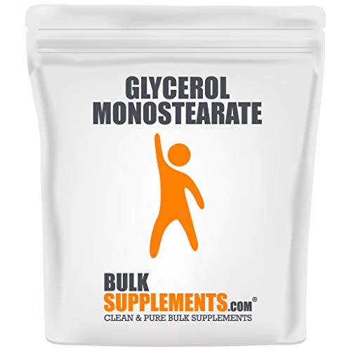 BulkSupplements.com Glycerol Monostearate Powder - Pump Pre Workout - Vegetable Glycerine Food Grade - Supplements for Men Bodybuilding (250 Grams - 8.8 oz)