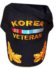Load image into Gallery viewer, Korea War Veteran Baseball Style Embroidered Hat Black Ball Cap Korean Vet
