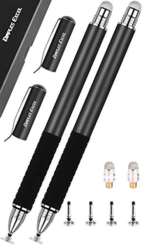 Stylus Pens for Touch Screens Stylus for iPad Stylus Pen for Tablet (Jet Black+Jet Black)