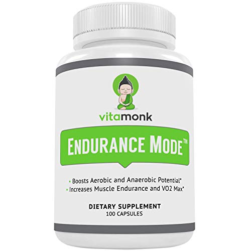 Endurance Mode Endurance Supplement by Vitamonk - Fast Acting Endurance Booster - Break Through Plateaus With Quick V02 Boost Made With All-Natural Cordyceps Sinensis, L-Carnitine L-Tartrate and More
