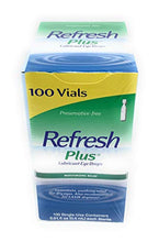 Load image into Gallery viewer, Allergan Refresh Plus Lubricant Eye Drops Single-Use Vials, Clear, (100 Count (Pack of 1))
