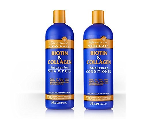 Renpure Biotin and Collagen Thickening Shampoo & Conditioner Set, 16 Ounce Ea.